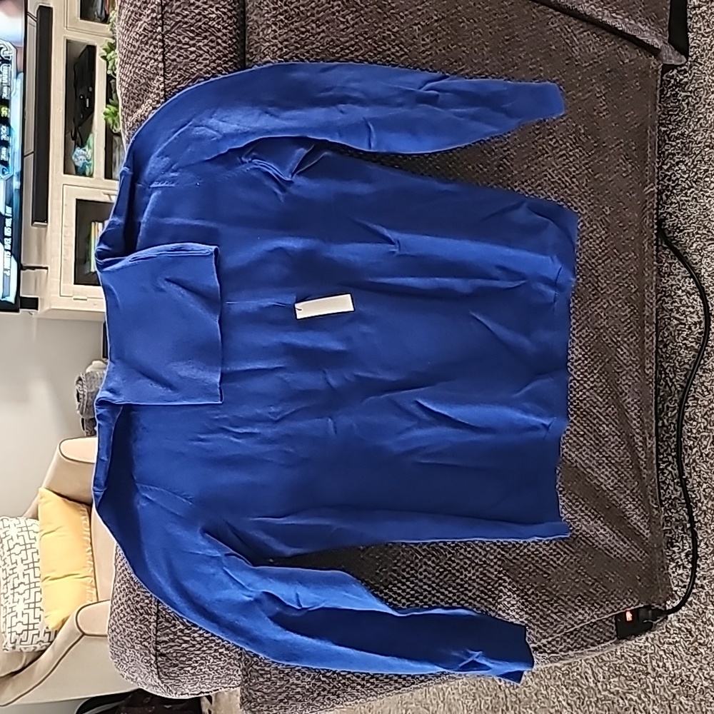 Talbot's perfect turtleneck,  royal blue, size large